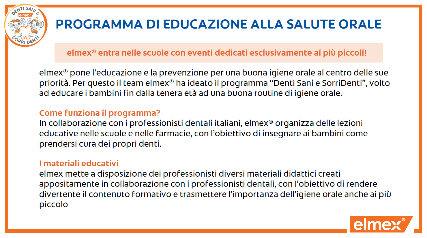 PDF: Programma Denti Sani e SorriDenti